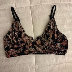 FP Movement by Free People Floral Black Bra